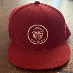SSUR New York City Red Snapback Hat
